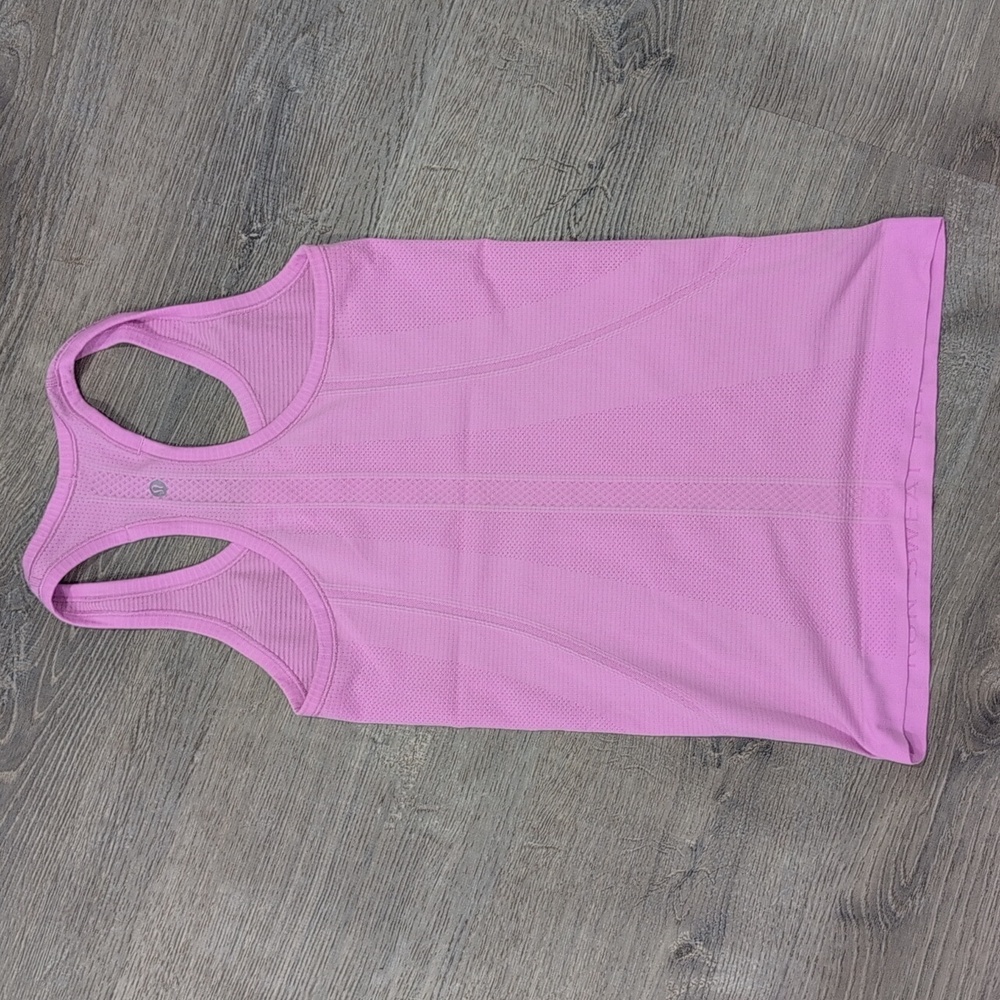 like new bubble gum pink lululemon top - Picture 2 of 5
